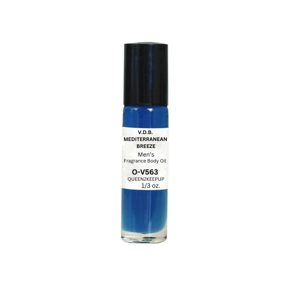 V.D.B. Mediterranean Breeze (Men) Body Oil 10 ml Fragrance 1/3 oz Roll-On Scent